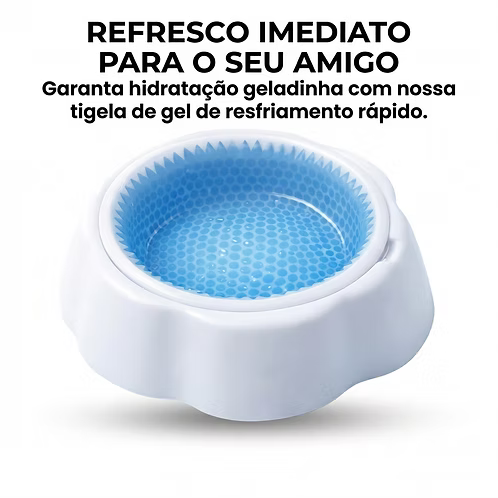 Tigela Gelada para Pet Mantém Água Fresca por Horas