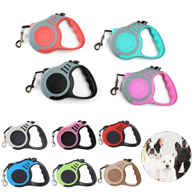 Guia Retrátil para Cachorro e Gato 5 metros Automática em Nylon