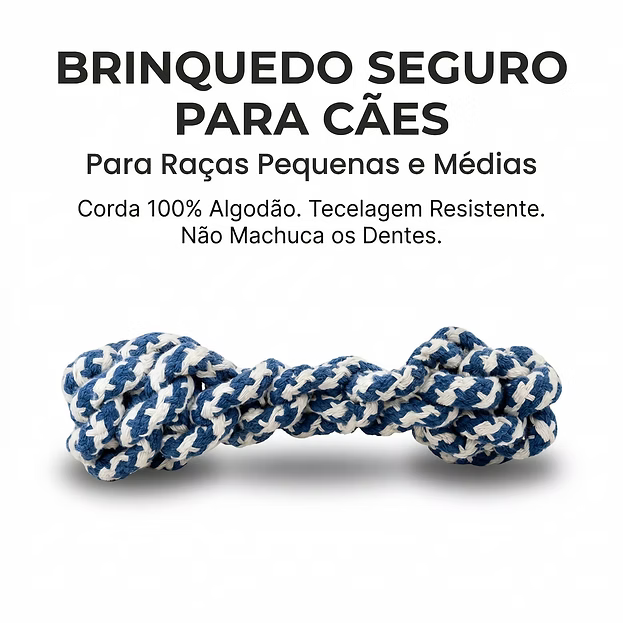 Kit Brinquedos Mordedores para Cachorro Filhote Anti-stress