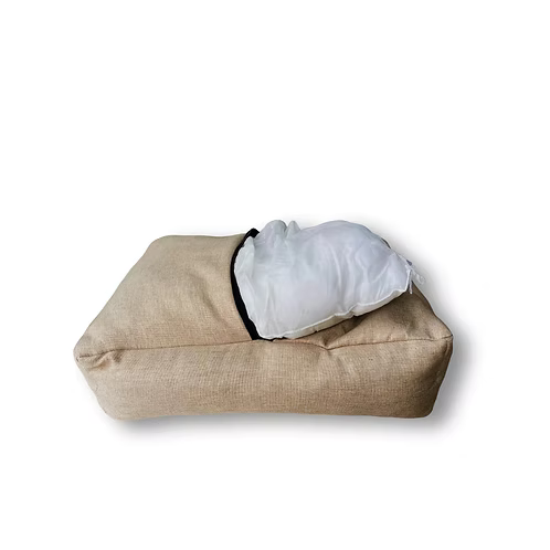 Cama Pet Luxo Suede ou Linho Lavável com Zíper Confortável