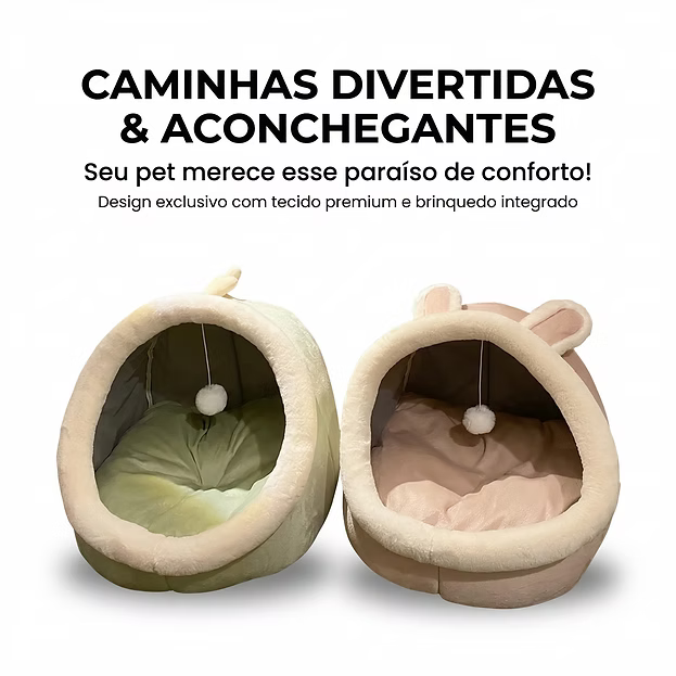 Cama Toca para Gatos Super Confortável Dobrável e Lavável