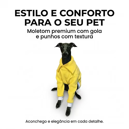 Casaco Soft para Galgo Italiano e Whippet Confortável