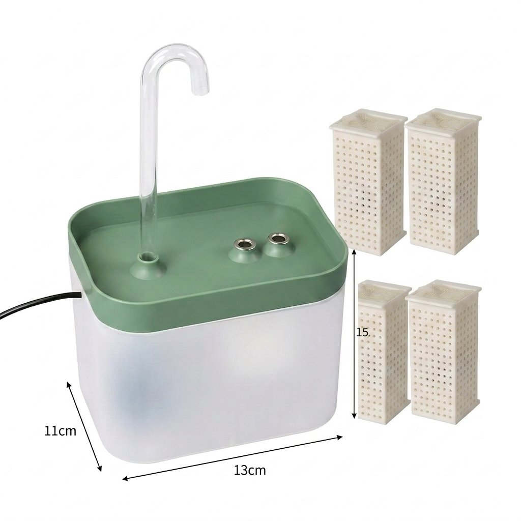 Fonte de Água Automática para Gatos e Cães | 1,5L Silenciosa com Filtro