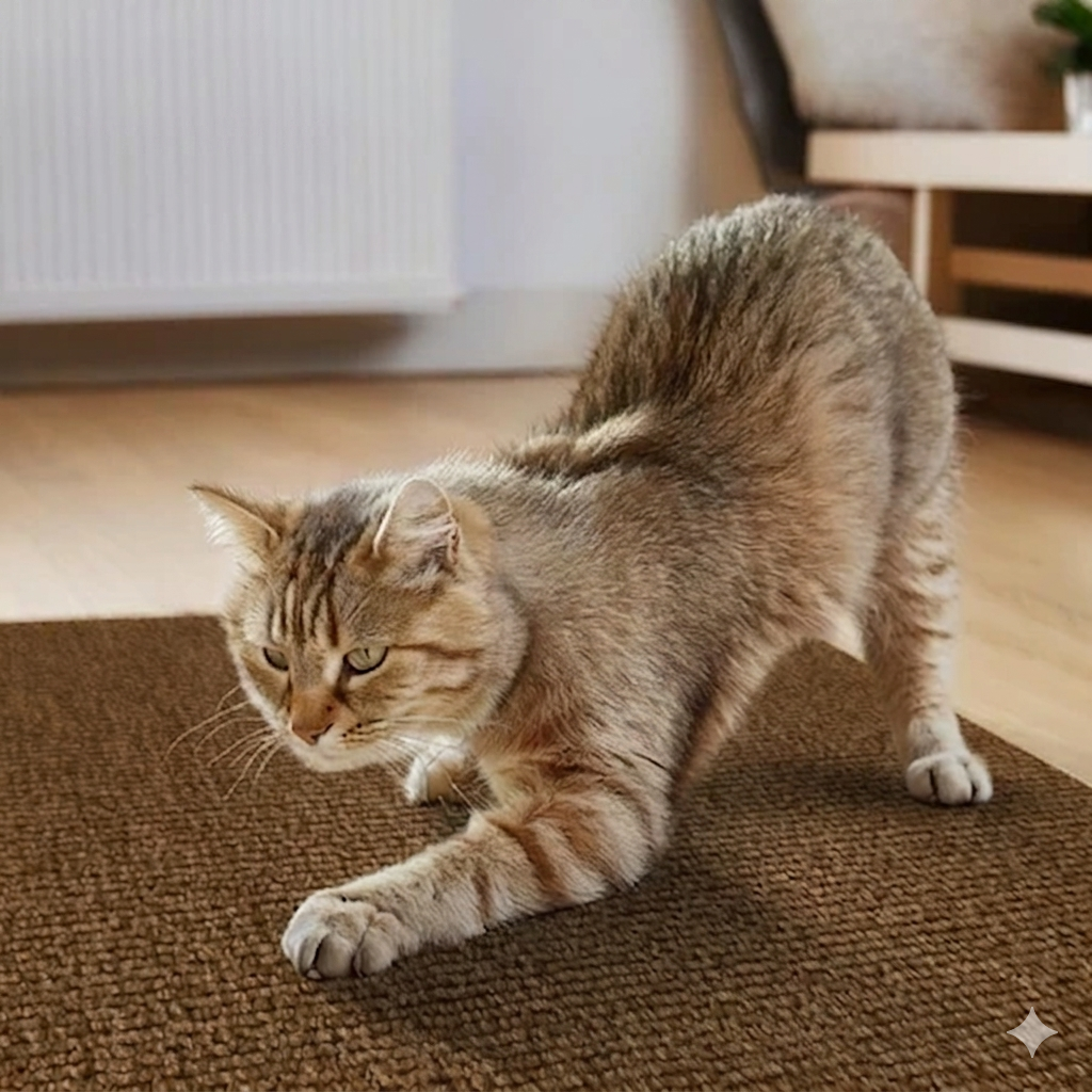 Tapete Arranhador para Gato Autoadesivo Recortável