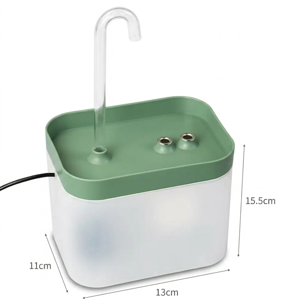 Fonte de Água Automática para Gatos e Cães | 1,5L Silenciosa com Filtro