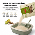 Areia Higiênica Vegetal para Gatos Kadi Super Premium 4kg