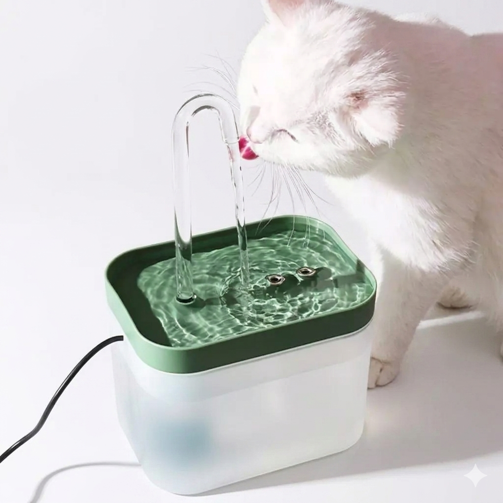 Fonte de Água Automática para Gatos e Cães | 1,5L Silenciosa com Filtro