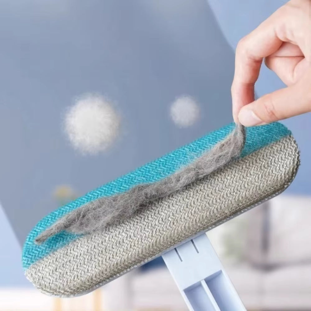 Escova Removedora de Pelos para Pets Reutilizável Dupla Face