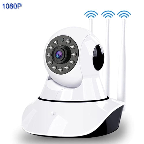 Câmera WiFi Inteligente 360° com Áudio e Visão Noturna para Monitoramento de Pets