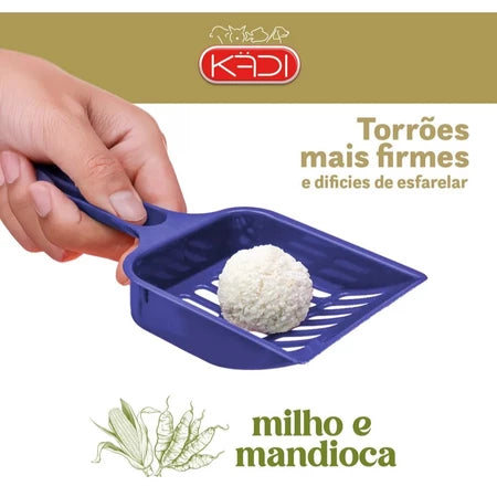 Areia Higiênica Vegetal para Gatos Kadi Super Premium 4kg