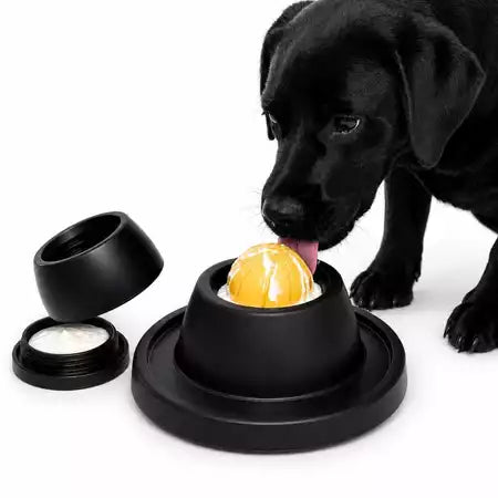 Brinquedo Interativo Alimentador Lento para Pets bola giratória