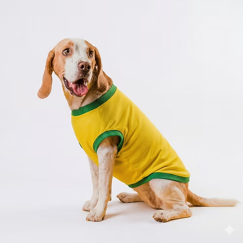 Camiseta Regata para Pet Brasil Time de Futebol Confortável
