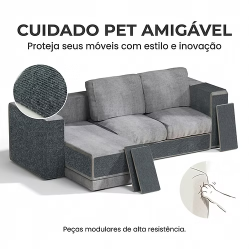 Tapete Arranhador para Gato Autoadesivo Recortável