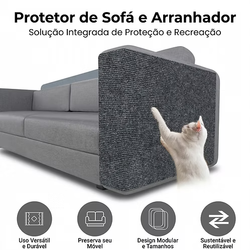 Tapete Arranhador para Gato Autoadesivo Recortável