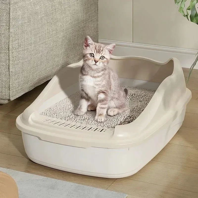 Caixa de Areia para Gatos Anti Respingo com Pá Higiênica