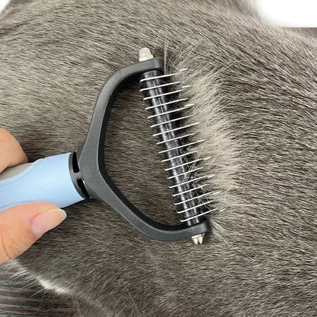 Escova Rasqueadeira Removedora de Pelos para Cães e Gatos