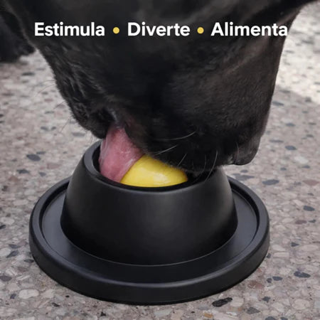 Brinquedo Interativo Alimentador Lento para Pets bola giratória